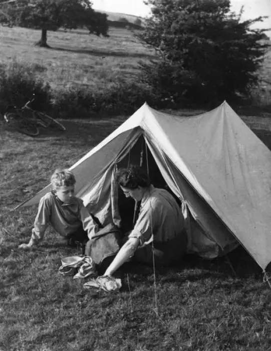 Framed Print : Camping with Mother Framed Print : Camping with Mother