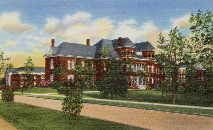 Framed Print : Campus Scene, Women's College of the University of North Carolina, Greensboro, North Carolina, USA Date: 1943 Framed Print : Campus Scene, Women's College of the University of North Carolina, Greensboro, North Carolina, USA Date: 1943