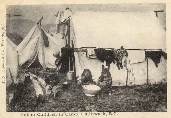 Canada - Indian children in camp - Chilliwack