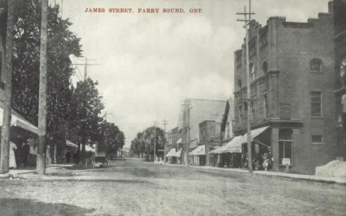 Framed Print : Canada - Parry Sound, Ontario - James Street Framed Print : Canada - Parry Sound, Ontario - James Street