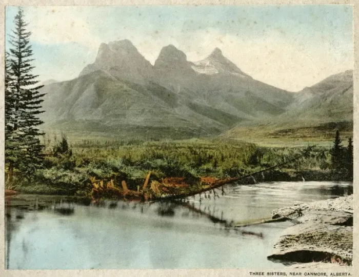 Framed Print : Canada - The Three Sisters, Canmore, Alberta Framed Print : Canada - The Three Sisters, Canmore, Alberta