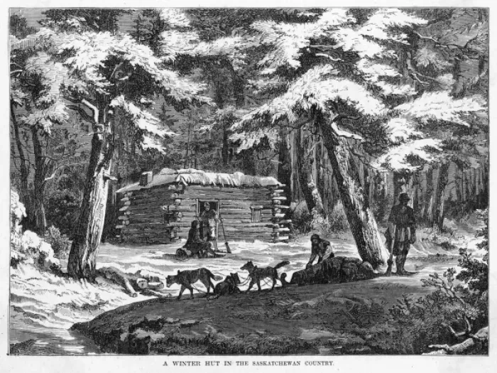 Framed Print : Canada Winter Hut Framed Print : Canada Winter Hut