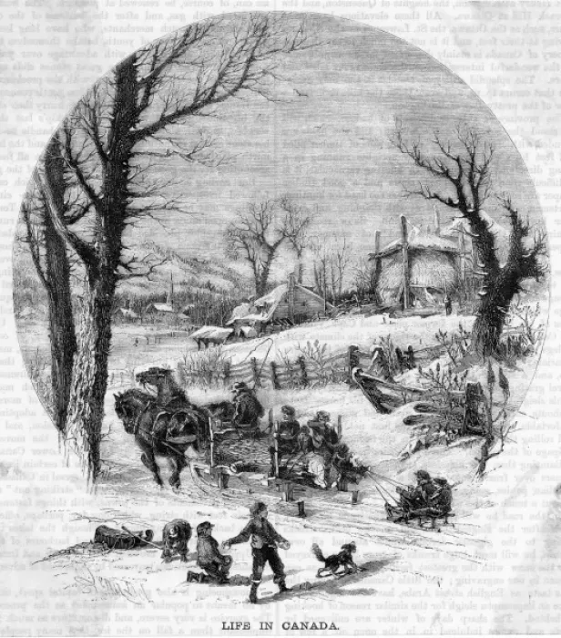 Framed Print : Canada Winter Scene Framed Print : Canada Winter Scene