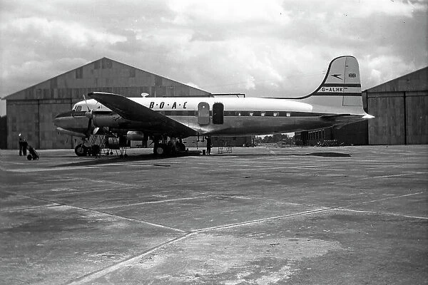 Canadair C. 4 Argonaut G-ALHK BOAC London Airport Queen flew