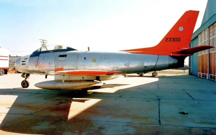 Framed Print : Canadair CL-13A Sabre 5 - QF-86E Sabre. 23300 - N4724A Framed Print : Canadair CL-13A Sabre 5 - QF-86E Sabre. 23300 - N4724A
