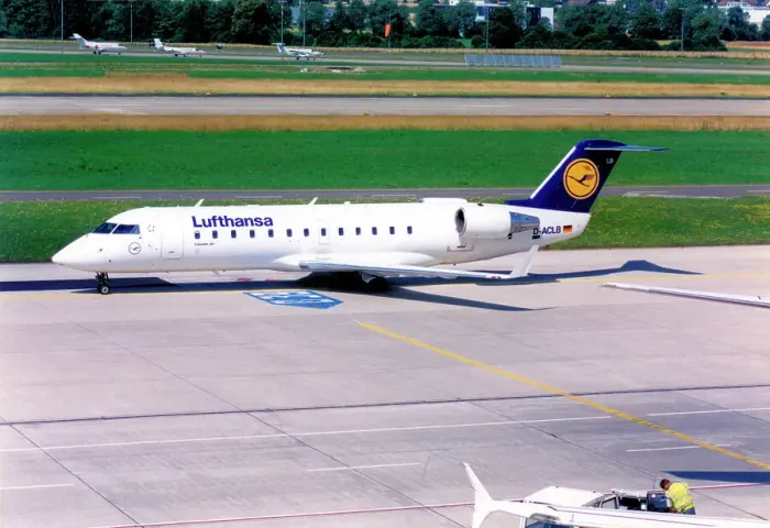 Framed Print : Canadair CRJ-100LR D-ACLB Framed Print : Canadair CRJ-100LR D-ACLB
