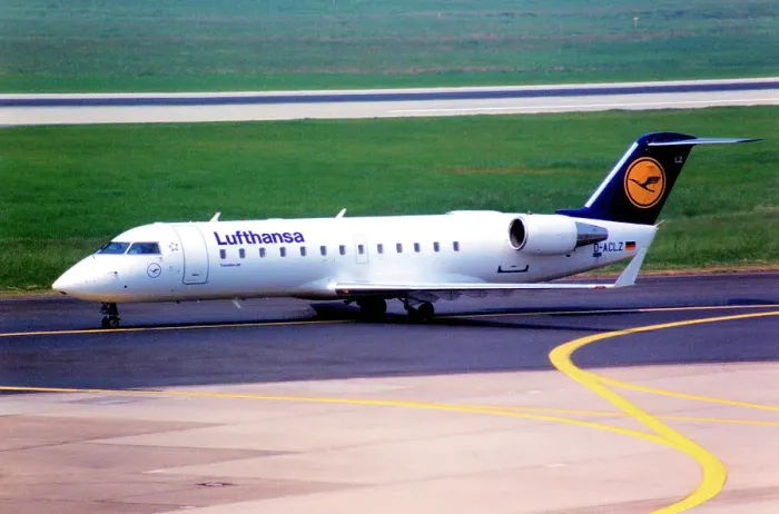 Framed Print : Canadair CRJ-100LR D-ACLZ Framed Print : Canadair CRJ-100LR D-ACLZ