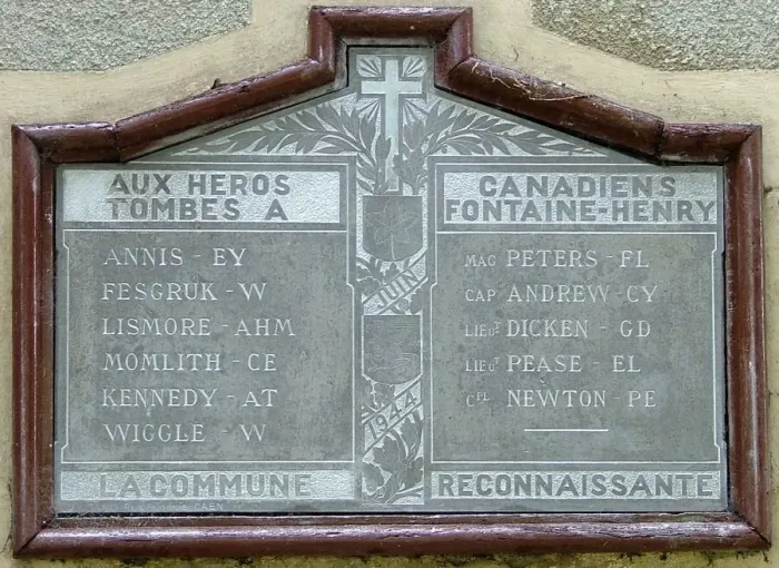 Framed Print : Canadian Casualties Memorial Fontaine Henry church Framed Print : Canadian Casualties Memorial Fontaine Henry church