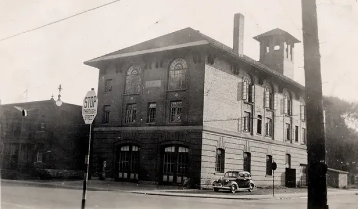 Framed Print : Canadian fire hall (fire station) Framed Print : Canadian fire hall (fire station)