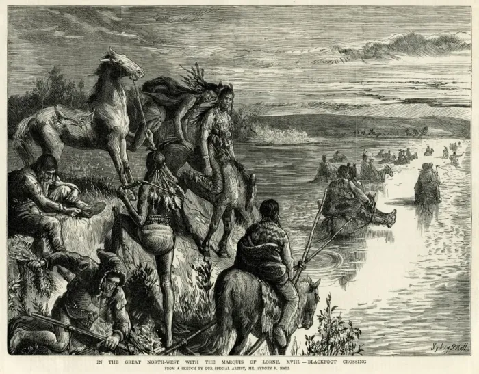 Framed Print : Canadian Indians Framed Print : Canadian Indians