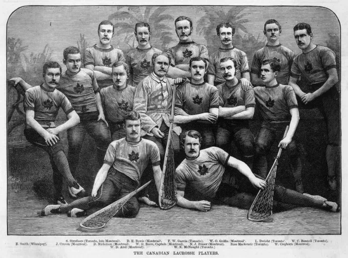 Framed Print : CANADIAN LACROSSE TEAM Framed Print : CANADIAN LACROSSE TEAM