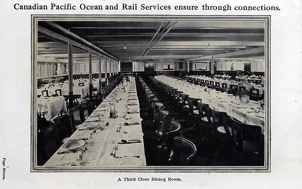 Canadian Pacific Third Class Dining Room