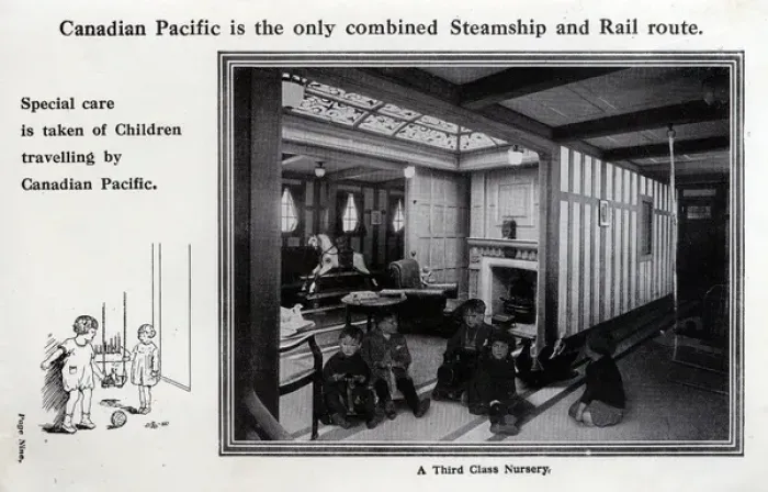 Framed Print : Canadian Pacific Third Class Nursery Framed Print : Canadian Pacific Third Class Nursery