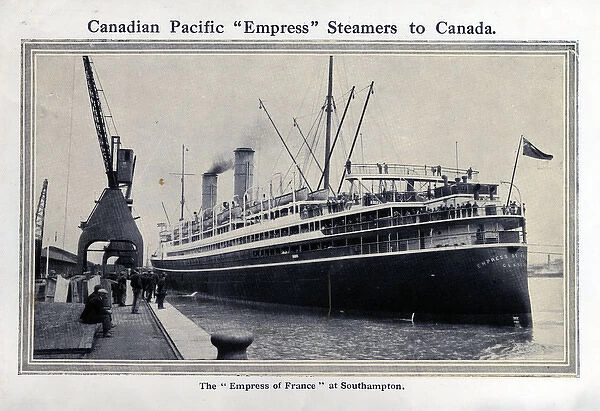 Canadian Pacific Empress steamers to Canada