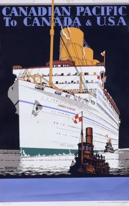 Framed Print : Canadian Pacific poster Framed Print : Canadian Pacific poster