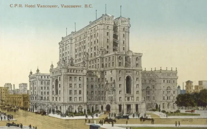 Framed Print : Canadian Pacific Railway Hotel Vancouver Framed Print : Canadian Pacific Railway Hotel Vancouver