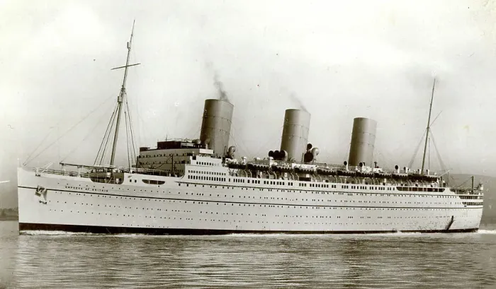 Framed Print : Canadian Pacific Steam Liner, Empress of Britain