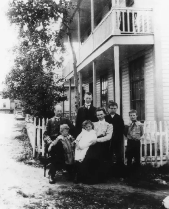 Framed Print : Canadian Pioneer Family Framed Print : Canadian Pioneer Family