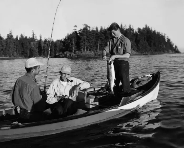 Framed Print : Canadian Salmon Fishing Framed Print : Canadian Salmon Fishing