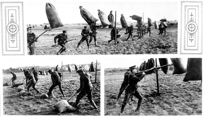 Framed Print : Canadian soldiers learning how to attack with a bayonet Framed Print : Canadian soldiers learning how to attack with a bayonet