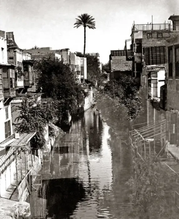 Framed Print : Canal, Cairo, circa 1880s Framed Print : Canal, Cairo, circa 1880s