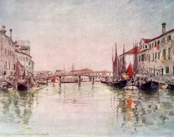 Framed Print : Canal in Giudecca Island - Venice, Italy Framed Print : Canal in Giudecca Island - Venice, Italy