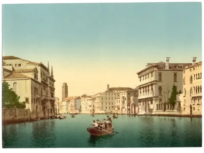 Framed Print : Canal and gondolas, Venice, Italy Framed Print : Canal and gondolas, Venice, Italy