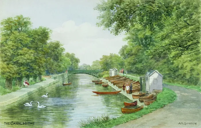 Framed Print : Canal at Hythe, Kent Framed Print : Canal at Hythe, Kent