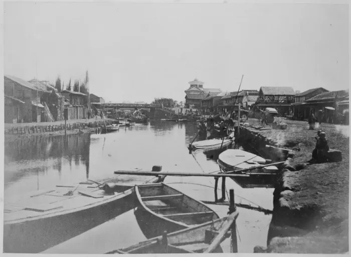 Framed Print : Canal scene Yokohama Framed Print : Canal scene Yokohama