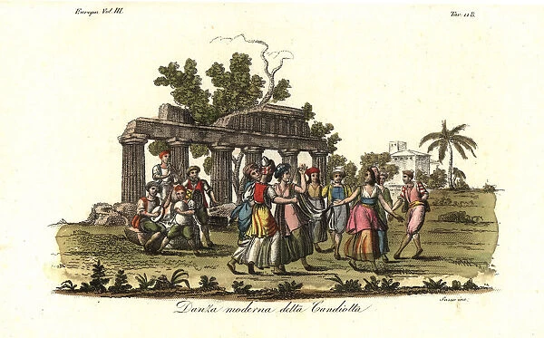 The Candiota dance on the island of Crete, 18th century