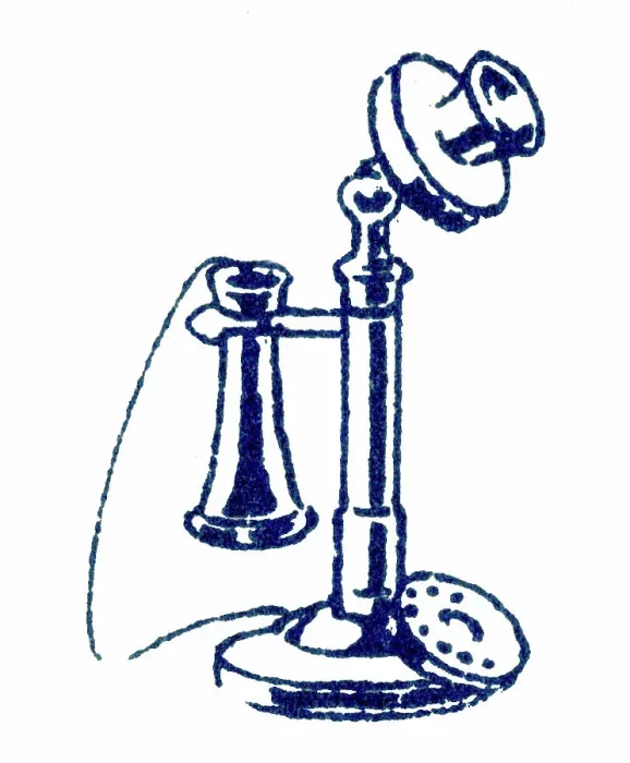Framed Print : Candlestick telephone, 1920s printer's block Framed Print : Candlestick telephone, 1920s printer's block