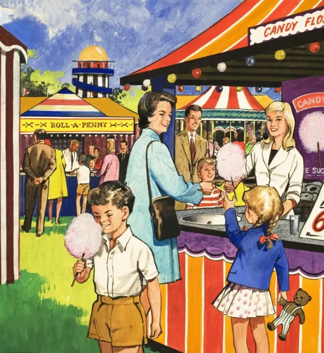 Framed Print : Candy Floss Seller Framed Print : Candy Floss Seller