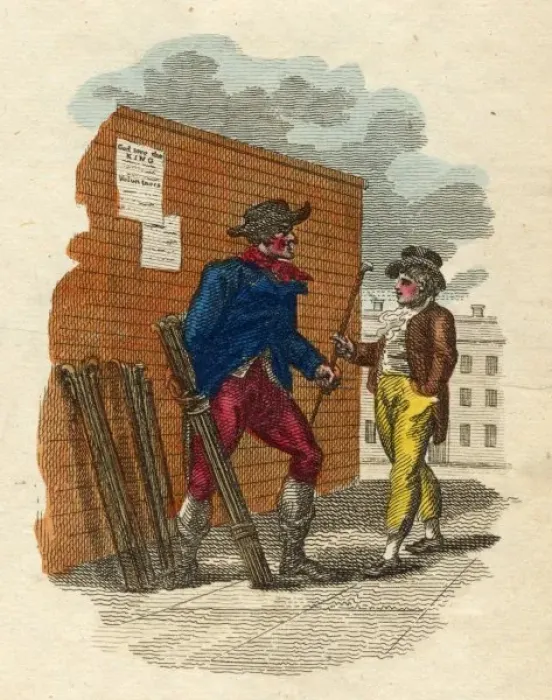 Framed Print : Cane Seller 1804 Framed Print : Cane Seller 1804