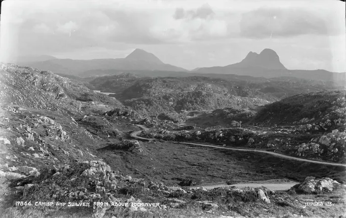 Framed Print : Canisp and Suilven from Above Lochinver Framed Print : Canisp and Suilven from Above Lochinver