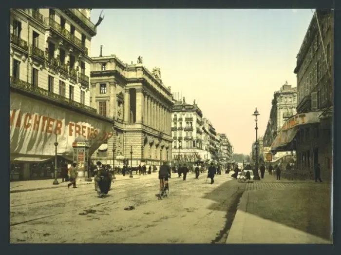 Framed Print : The Cannabiere (i. e. Cannebiere) and the Bourse, Marseilles Framed Print : The Cannabiere (i. e. Cannebiere) and the Bourse, Marseilles