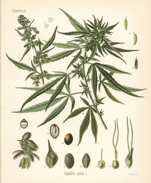 Framed Print : Cannabis, Cannabis sativa Framed Print : Cannabis, Cannabis sativa