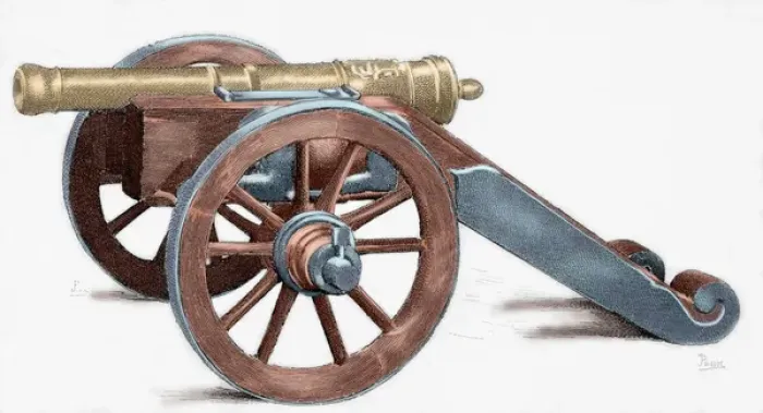 Framed Print : Cannon. Engraving Framed Print : Cannon. Engraving