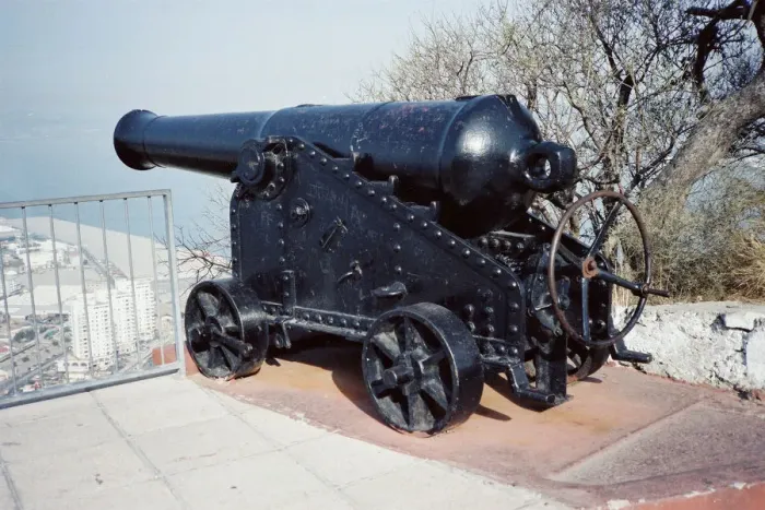 Framed Print : Cannon near the summit at Gibraltar Framed Print : Cannon near the summit at Gibraltar
