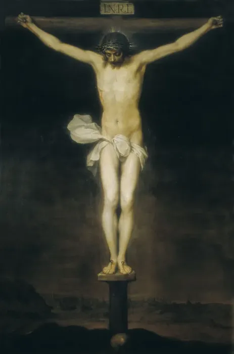 Framed Print : CANO, Alonso (1601-1667). Crucified Christ. ca Framed Print : CANO, Alonso (1601-1667). Crucified Christ. ca
