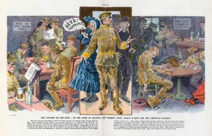 Framed Print : The canteen or the dive - in the name of decency and common Framed Print : The canteen or the dive - in the name of decency and common