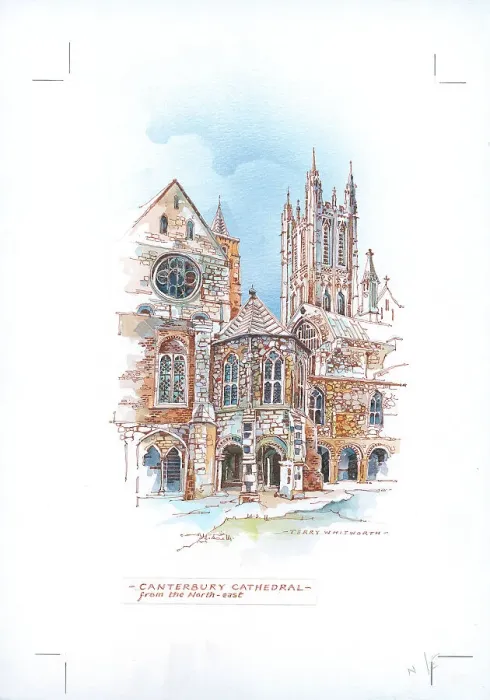 Framed Print : Canterbury Cathedral from the north-east Framed Print : Canterbury Cathedral from the north-east
