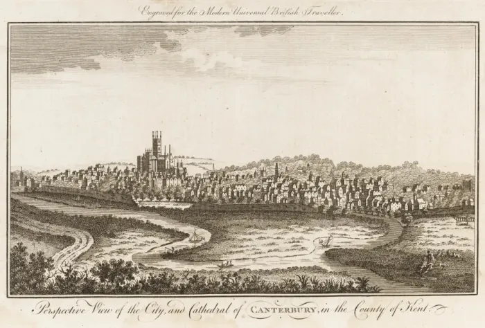Framed Print : CANTERBURY / COOKEs 1779 Framed Print : CANTERBURY / COOKEs 1779