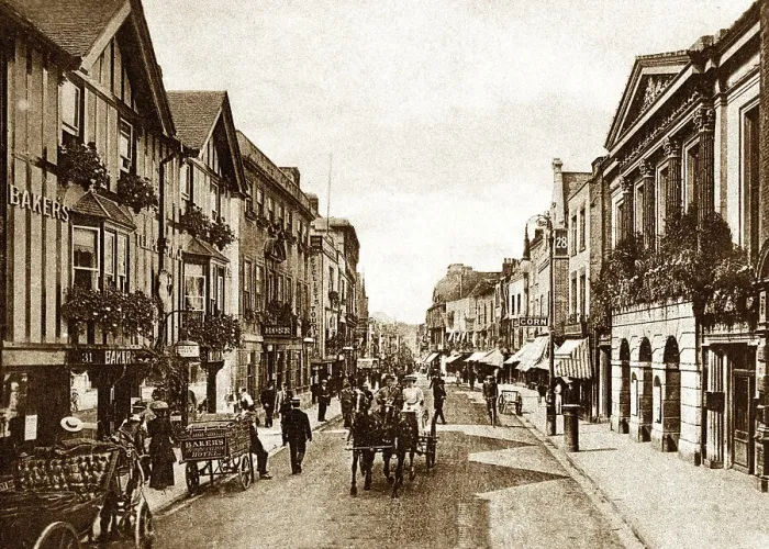 Framed Print : Canterbury The Parade early 1900s Framed Print : Canterbury The Parade early 1900s
