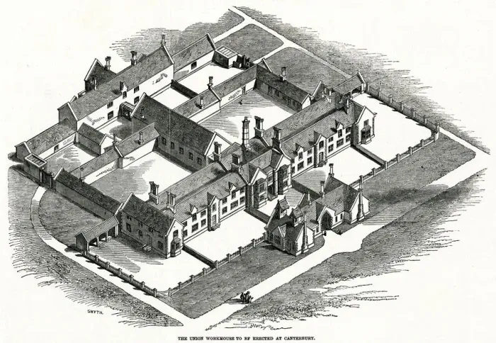 Framed Print : Canterbury Union Workhouse proposal 1846 Framed Print : Canterbury Union Workhouse proposal 1846