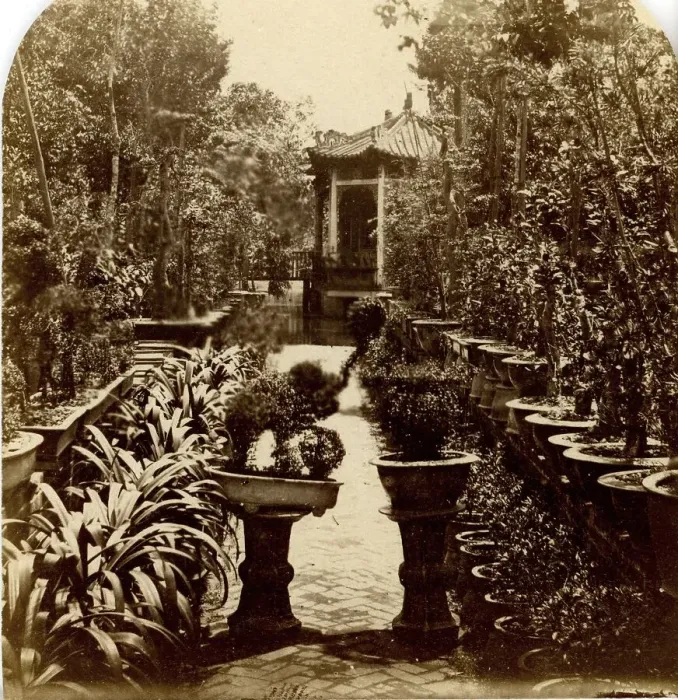 Framed Print : Canton. General View of How Qua's Garden Framed Print : Canton. General View of How Qua's Garden