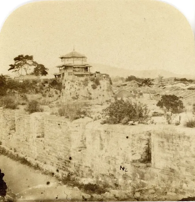 Framed Print : Canton. Small Pagoda on the Southeast of the City