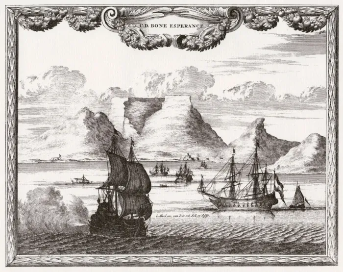 Framed Print : Cape Town / Harbour C1700 Framed Print : Cape Town / Harbour C1700