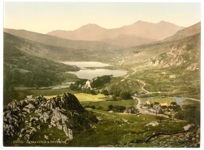 Framed Print : Capel Curig and Snowdon, Wales Framed Print : Capel Curig and Snowdon, Wales