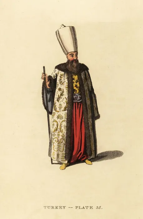Framed Print : Capidji Bachi, private officer of the Sultan in common dress Framed Print : Capidji Bachi, private officer of the Sultan in common dress
