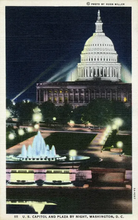Framed Print : US Capitol and Plaza by night - Washington, D. C. USA Framed Print : US Capitol and Plaza by night - Washington, D. C. USA